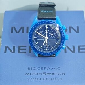 ✨Omega x Swatch MoonSwatch – Neptune Edition